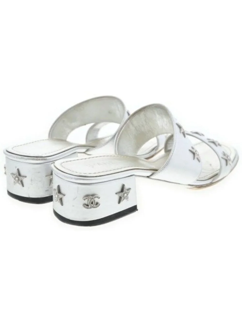 Chanel Sandals Silver